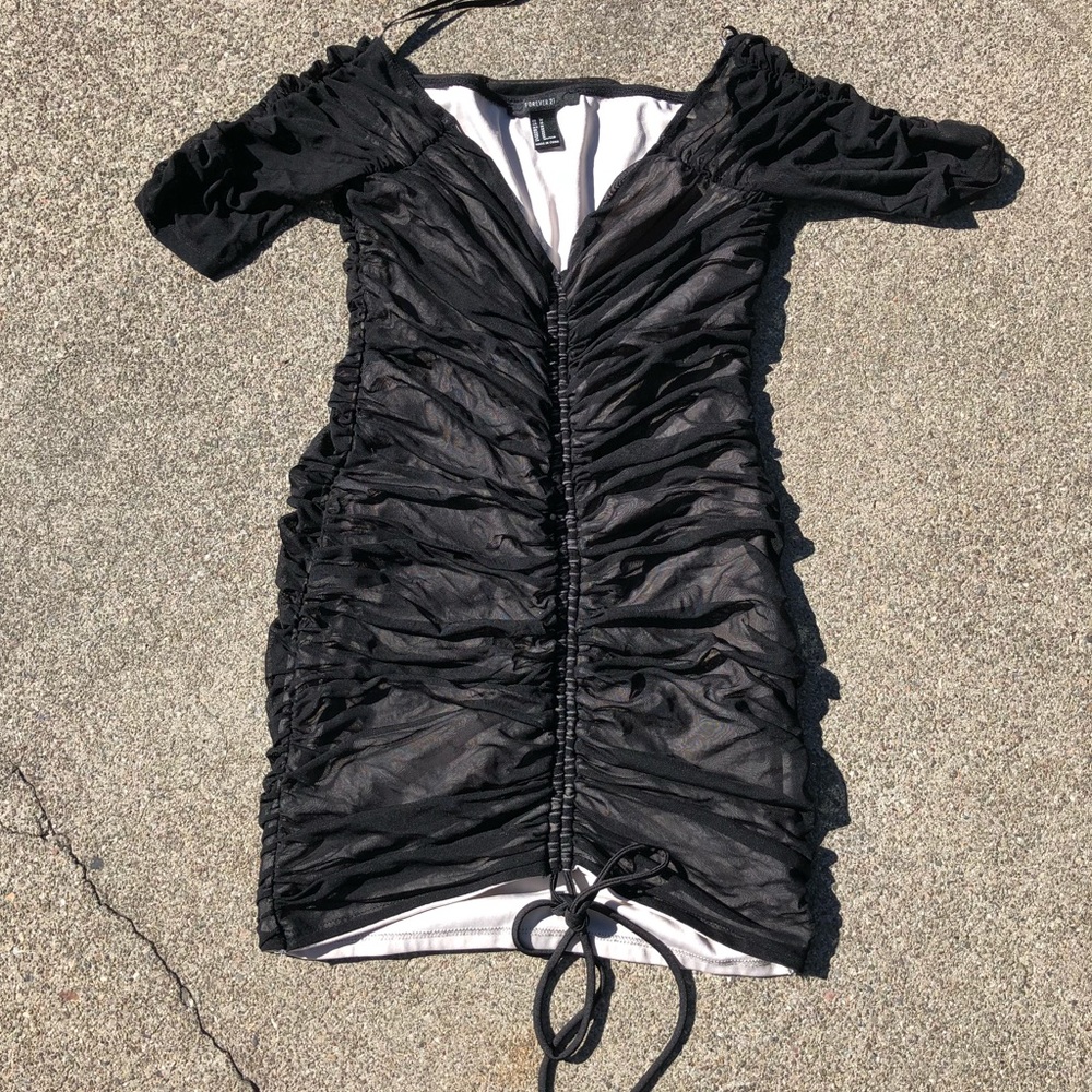 Forever 21 cinched off shoulder dress